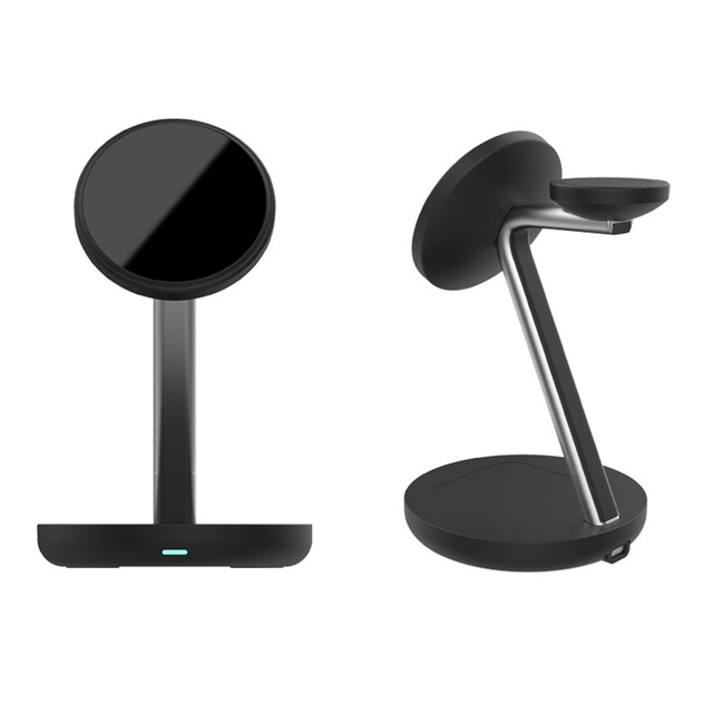 Fast Magnetic Charging Dock for IPhone/AirPods/iPad Wireless Charging Station for Bedside & Work Desk