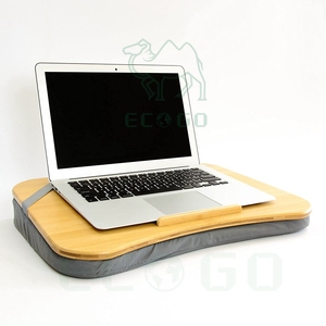 Laptop <strong>Cushion</strong> Grey Bamboo Portable Laptop <strong>Cushion</strong> for Bed Travel Work Home Laptop Mat <strong>Cushion</strong> <strong>Tray</strong> - Product Image 4