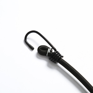TUYUE Fournisseur direct d'usine Corde élastique robuste pour moto 8mm Corde élastique en latex noir Crochet en acier Écologique Haute résistance - Product Image 5