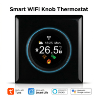 Termostato Inteligente con Perilla, Pantalla TFT a Color de 1.28 Pulgadas, Vidrio Templado 6H, Programación de 7 Días, Control Remoto por Aplicación Tuya, 230V, para Cocina y Hotel