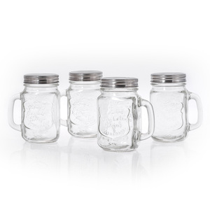16 Oz Kính Cổ Điển <span class=keywords><strong>Mason</strong></span> Jar Cốc Với Nắp Lạnh Nước Giải Khát Uống Kính-Nhà Bếp Lưu Trữ Lọ - Product Image 2