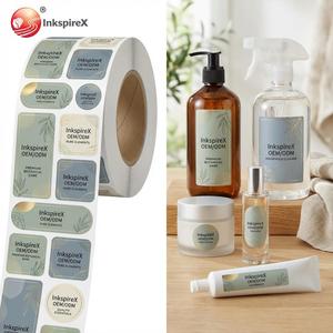 Custom Design <strong>Printed</strong> Vinyl Waterproof Adhesive Cosmetic Waterproof Skincare Product <strong>Labels</strong> for <strong>Bottle</strong> Sticker - Product Image 1