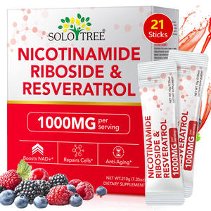 SOLOTREE Perbaikan Seluler Anti Penuaan Meningkatkan NAD 1000mg Cairan NAD Nikotinamida Resveratrol Suplemen NAD - Product Image 1