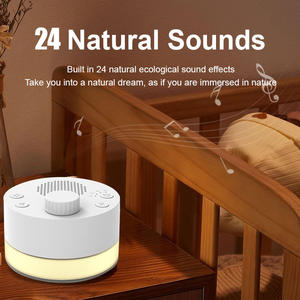 Máquina <span class=keywords><strong>de</strong></span> Ruido Blanco para Bebés con 24 Sonidos Relajantes, Recargable, Ayuda para Dormir, Luz Nocturna, Temporizador Integrado, Portátil - Product Image 4