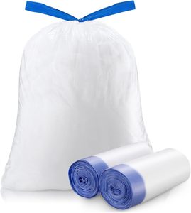 ถุงขยะ HDPE/LDPE ขนาด 4 แกลลอน แบบไม่มีกลิ่น หนาพิเศษ พร้อมเชือกรูด สำหรับใช้ในครัวและสำนักงาน - Product Image 1