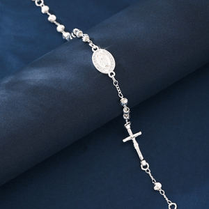 Collar de Rosario de la Virgen de Guadalupe al por Mayor, Collar con Cruz Benedictina, Joyería Religiosa Cristiana, Collar de Cuentas - Product Image 2