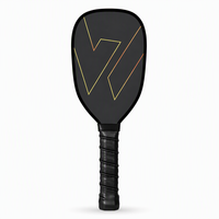 Raquette d'entraînement de pickleball en fibre de carbone, manche long de 16 mm, 170 mm, pour débutants, vente en gros