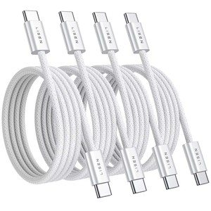 Câble USB-C LISEN 4 Pack, Charge Rapide 60W, <span class=keywords><strong>Cordon</strong></span> de Chargeur USB-C vers USB-C Long et Durable, Câble <span class=keywords><strong>Téléphone</strong></span> Type C pour iPhone 17 16 <span class=keywords><strong>Samsung</strong></span> S25 iPad - Product Image 1