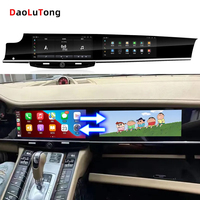 Layar Sentuh Android Ganda 12,3 inci untuk Mobil, Pemutar DVD, Navigasi GPS, Layar Interaktif CarPlay untuk Porsche Panamera 2010-2016 DSP