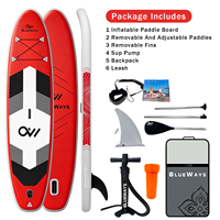 SUP gonflable tout-terrain haut de gamme 11' avec pompe électrique et construction rigide en Drop Stitch, 33'' extra large pour le yoga et le tourisme