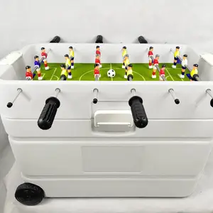 Isolierter Mini-Wein kühler mit Rädern Fun Foosball Game Table Cooler Holders für die Weinlagerung