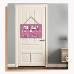 Panneau de peinture en bois rustique suspendu de pays américain, panneaux d'avertissement pour la maison, mur, chambre, décoration d'entrée - Product Image 4