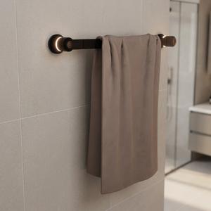 Barre porte-serviettes et main courante de sécurité multifonction pour salle de bain, fixation murale, quincaillerie robuste - Product Image 1