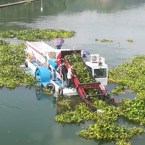 Cost-effective motorized lake weed cutter/Hydraulic automatic aquatic weed removal equipment
