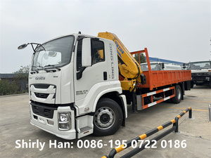 Isuzu Giga รถเครนแบบติดตั้งบนรถบรรทุก205HP ขนาด8ตัน10ตันรถเครนขาตรง - Product Image 6
