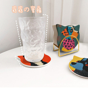Posavasos con Forma de Gato, Posavasos Impresos, Base para Vasos Impermeable, Decoración para Mesa de Escritorio - Product Image 5