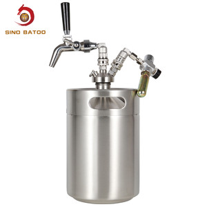 Barilotto di birra 64 oz barile di birra <span class=keywords><strong>con</strong></span> <span class=keywords><strong>rubinetto</strong></span> regolatore - Product Image 1
