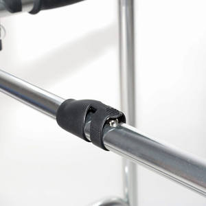 Andador plegable portátil de un solo botón y Andador de aleación de aluminio para discapacitados ayuda para caminar con <span class=keywords><strong>plataforma</strong></span> de antebrazo para discapacitados - Product Image 4