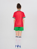 Vêtements de football marocain de haute qualité pour enfants Kit d'entraînement à séchage rapide avec short de maillot de football à manches courtes Style d'équipe de match