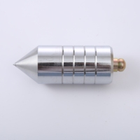CJTOOL Outil de construction, plomb de plombier couleur argent poli, avec support de corde pour mesure de ligne droite, personnalisable