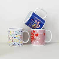 Tasse en céramique pour la Saint-Valentin, motif « Feliz Dia De San Valentin » en espagnol, tasse à café imprimée, vente en gros pour les professionnels