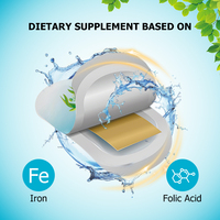 Bandes de suppléments alimentaires les plus vendues avec fer et folate pour la fonction cognitive et psychologique normale – Supplément à base de plantes en bande orale