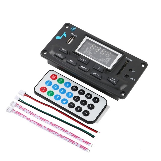 4.0 MP3 Decoder Player Board Module DIY USB SD MMC APE FLAC WAV DAE Record Decoding AUX FM Folders..