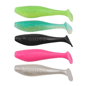 Leurre souple flottant en acier inoxydable en forme de queue de poisson 7cm/10cm/14cm, haute élasticité, durable, résistant aux morsures pour carpes en étang, lot de 5 - Product Image 1