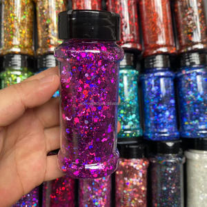 Campuran Glitter Chunky Poliester Holografik Iridescent, Glitter Chunky Longgar Grosir Dengan Wadah Shaker <span class=keywords><strong>2</strong></span> Oz - Product Image 2