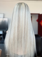 SHY Nouvelle Conception Perruques en Cheveux Naturels Lace Front Cheveux Remy Premium Ligne de Cheveux Naturelle Remplacement Capillaire pour Femmes Blanches