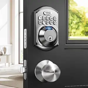 Óleo-friccionado Bronze/cetim níquel Deadbolt Smart Lock Fingerprint Door Lock Set - Keyless Entry Door Lock