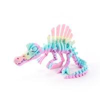 Squelettes de Dinosaure Ankylosaurus imprimés en 3D Cadeaux en verre faits à la main Personnages congelés Décorations de jouets intéressantes Tout en plastique