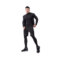 Vêtements d'entraînement de haute qualité à séchage rapide, 5 pièces, ensemble de vêtements de sport personnalisés pour hommes, vêtements de fitness résistants à l'usure, vêtements de gym