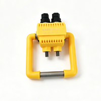 Connecteur à pince étanche IP65 en laiton décapé, bornes de connexion 240V, modèle isolé perforé pour mise à la terre