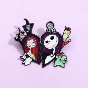 Pin Badge Logam Karakter Anime Grosir Berbagai Desain, Pin Enamel Lunak Harga Pabrik untuk Natal dan Hari Nasional - Product Image 3