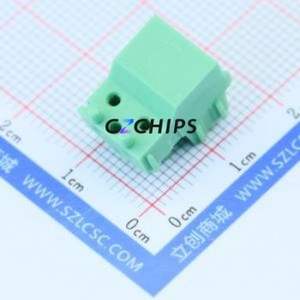 1934861 Screw Terminal Block P=5mm Connector ( Construction: 1x2P )( Pitch: 5mm )( Color: Green )( Total PIN Count: 2P ) - Product Image 1