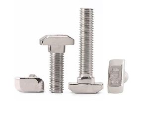 Perno en T de Acero al Carbono Niquelado, Estándar Europeo Serie 30, M5 M6 M8, Perno de Cabeza de Martillo - Product Image 5