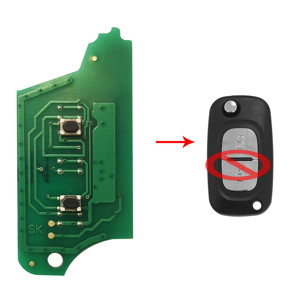 2 Boutons/Puce PCF7946