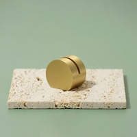 BECORA moderne Simple laiton rond carte présentoirs lieu de mariage et numéro de Table support support décoratif