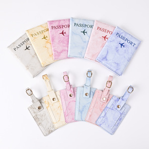 Factory Price Marble Waterproof Passport Cover Custom Logo Multicolor PU Leather Travel Wallet Passport Cover Card <strong>Holder</strong> - Product Image 3