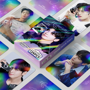 KPOP 124 piezas/caja <span class=keywords><strong>ASTRO</strong></span> Cha Eunwoo Tarjeta Fotográfica Láser Lomo Card - Product Image 1