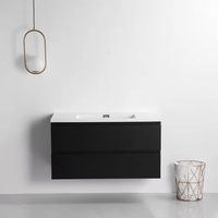 Vente en gros de meubles de salle de bain muraux de style branché pour hôtel meuble de vanité de salle de bain simple classique moderne de luxe