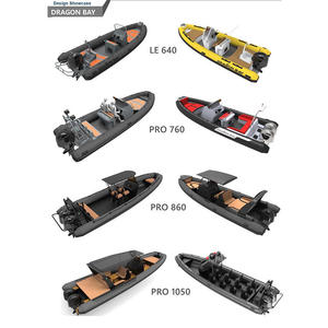 Inean sang trọng nhôm gia cố thân Inflatable sườn khí du thuyền câu cá Cruising ven biển giá cả phải chăng xuồng ba lá sâu chèo cứng nhắc - Product Image 6