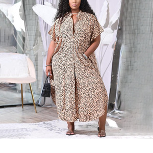 Summer Women's Clothing Beach Smocks Button Casual Vacation <strong>Coats</strong> Long Gowns <strong>Plus</strong> <strong>Size</strong> Dresses - Product Image 2
