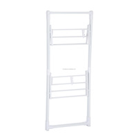Séchoir à Serviettes Roulantes Pliable et Extensible Blanc