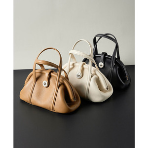 2026 New Full Grain Leather Dumpling Bag Women Luxury <b>Mini</b> Handbag Crossbody Shoulder Bag - Product Image 6