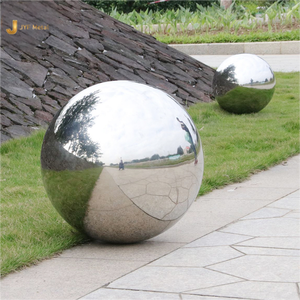 EX208 Boules de Jardin Extérieures Paysage Décoratif Grande Sculpture En Métal Abstrait Miroir Poli Statue Sculpture En Acier Inoxydable - Product Image 6