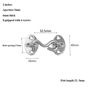 Heavy Duty Solid Stainless Steel <strong>Window</strong> Wind Hook Latch, Vintage Sash <strong>Window</strong> Security <strong>Catch</strong>, Windproof Holder Fastener - Product Image 6