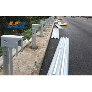 Rodovia Guardrail Bater Barreira AASHTO M180 Quente mergulhado galvanizado Q355B U Post Espaçador C Post Zinco 1100g Fabricante China