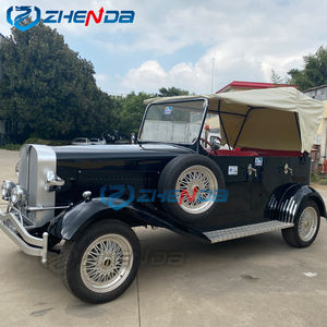 Nuovo Stile 2025 Personalizzato, Vendita Calda, <span class=keywords><strong>Auto</strong></span> Classica Nera per Turismo, Carro Elettrico Vintage con Guida a Destra, <span class=keywords><strong>Auto</strong></span> Usate con Cofano Bianco - Product Image 2